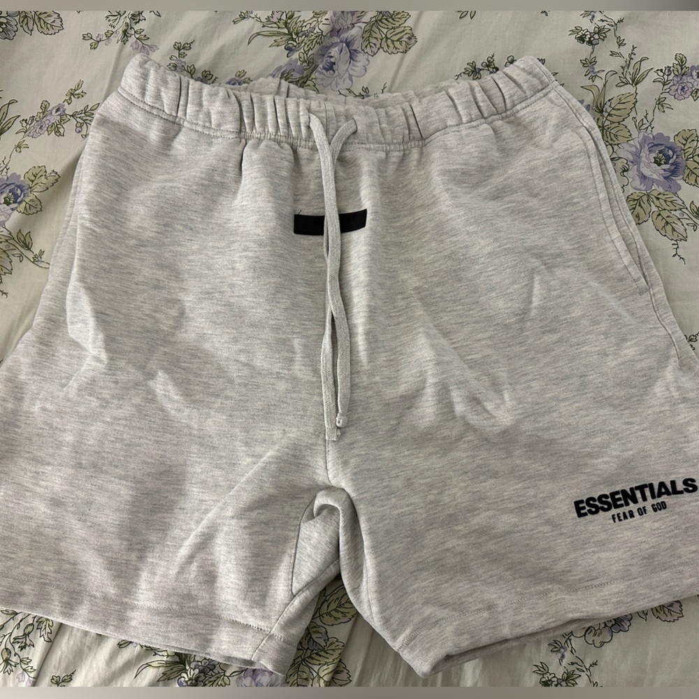 Fear of God Essentials Light Gray Sweat Shorts